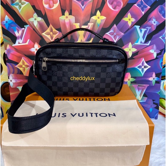 🛑SOLD🛑🔥🔥🔥Louis Vuitton Ambler Damier Graphite Bum Bag/Crossbody Bag - Picture 2 of 16